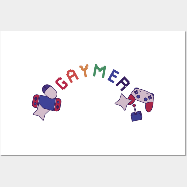 Gay gamer pride Wall Art by frostyfloat